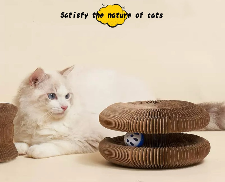 Accordion-Style Cat Scratcher Toy
